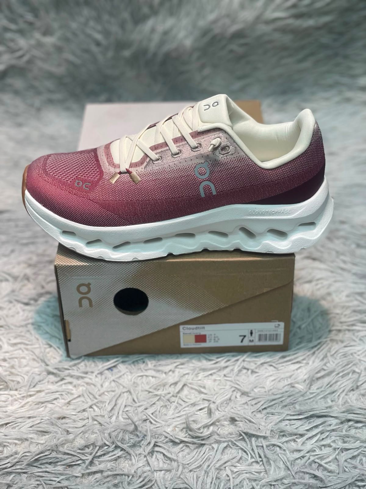 Cloudtilt LOEWE 2 Sneakers Bordeaux Creme White