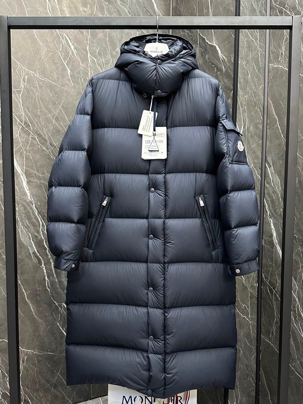 Hanoverian Long puffer Jacket Navy Blue