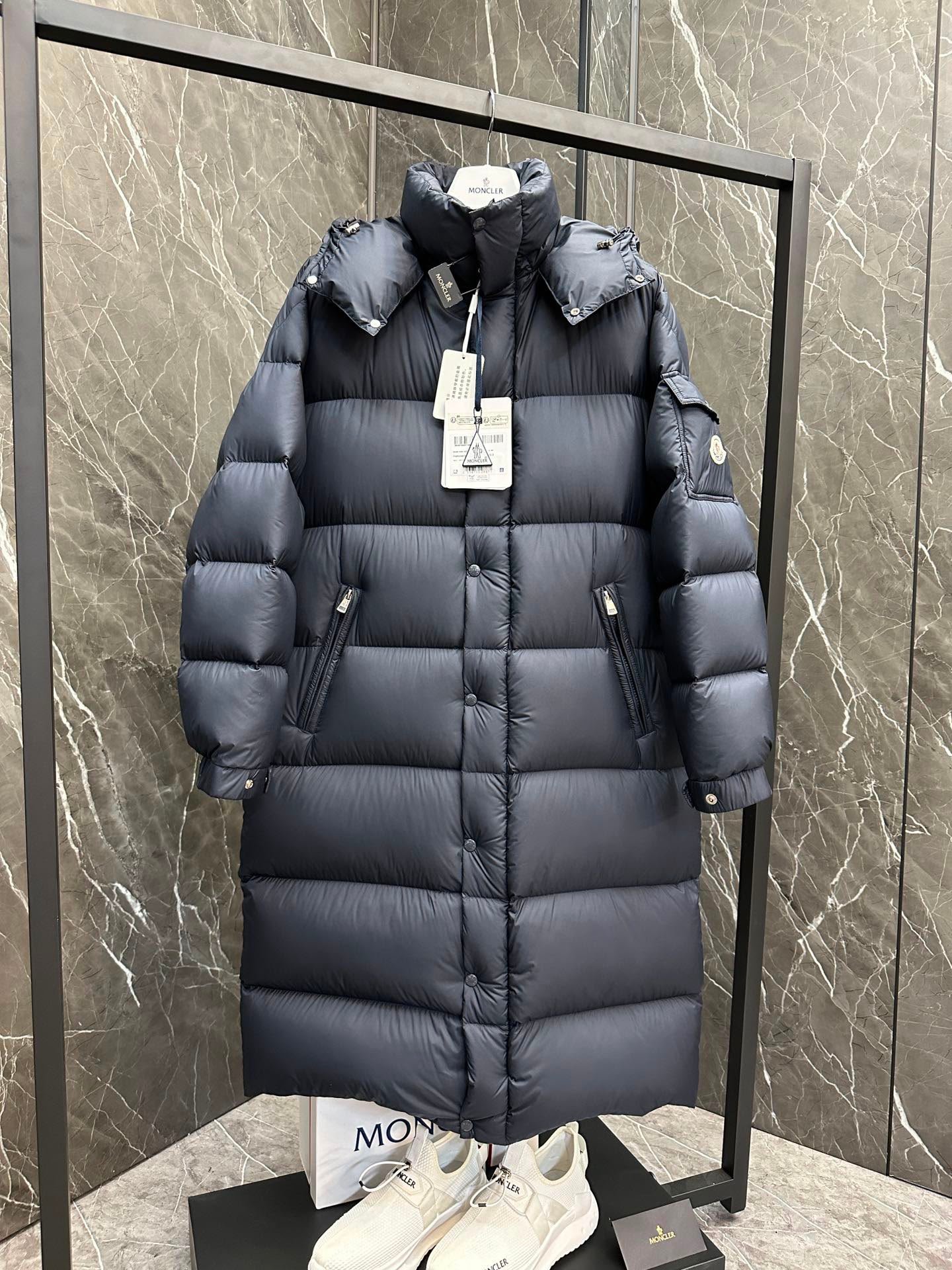 Hanoverian Long puffer Jacket Navy Blue