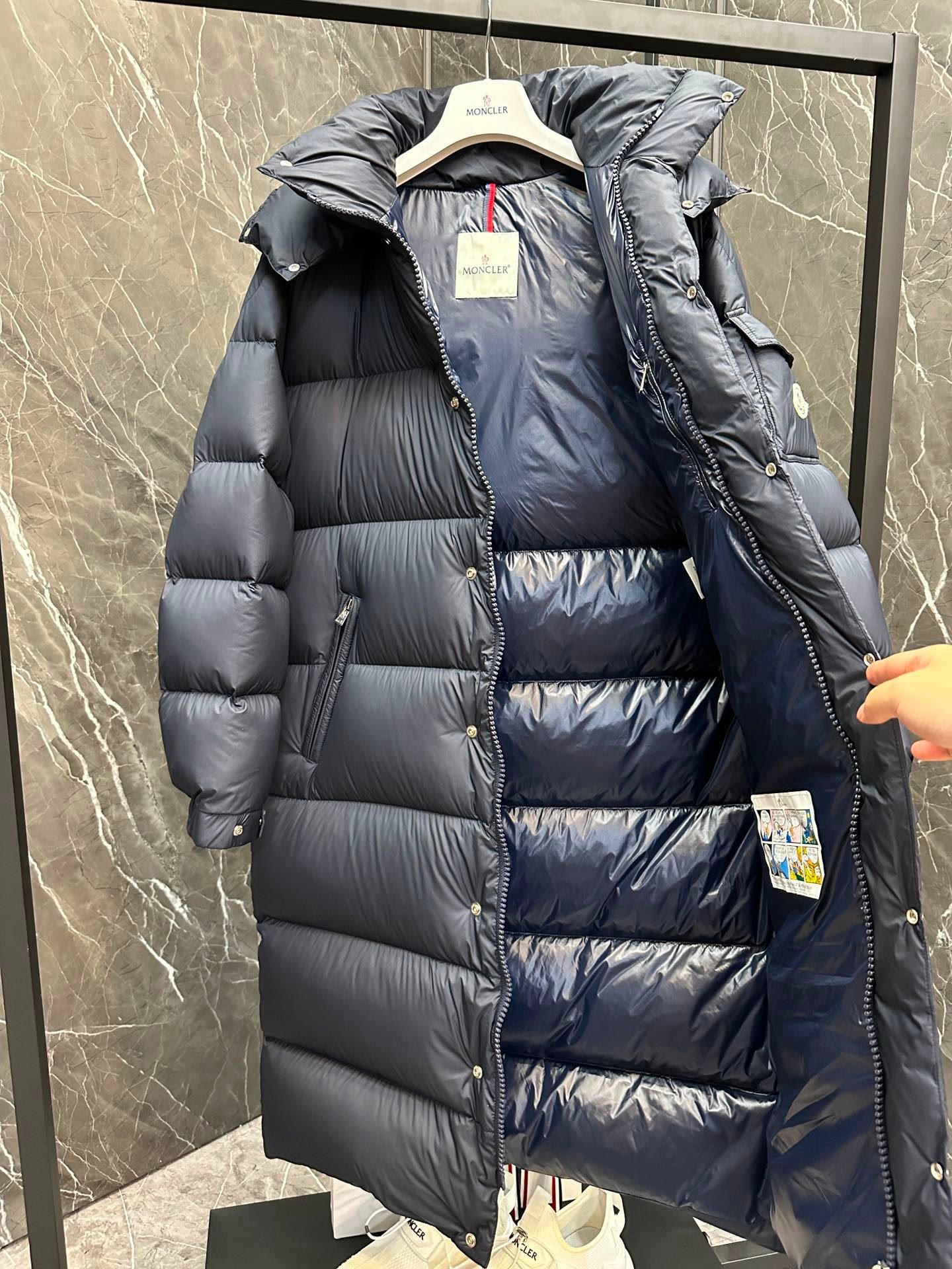 Hanoverian Long puffer Jacket Navy Blue