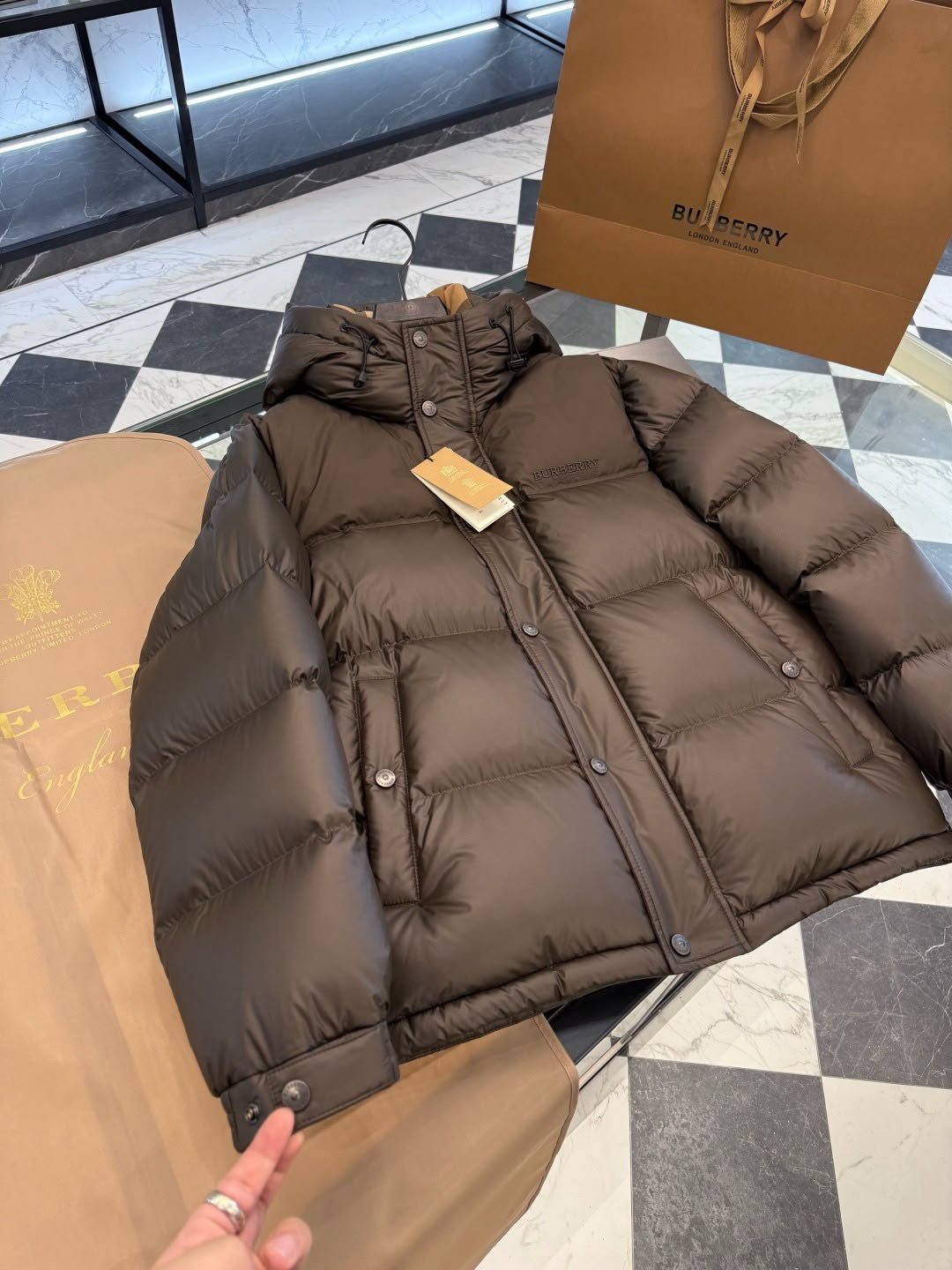 Puffer Jacket Brown