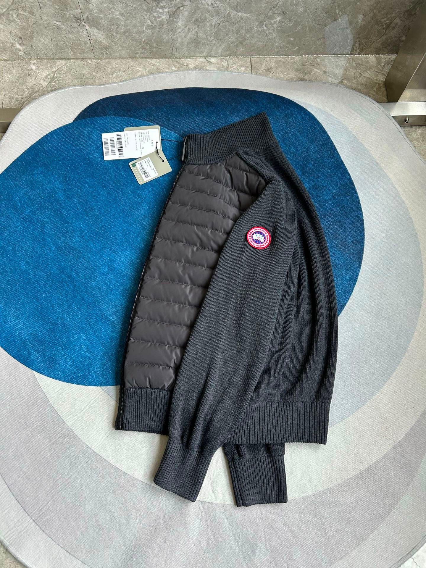 HyBridge Huron Red Logo Knit Jacket Grey