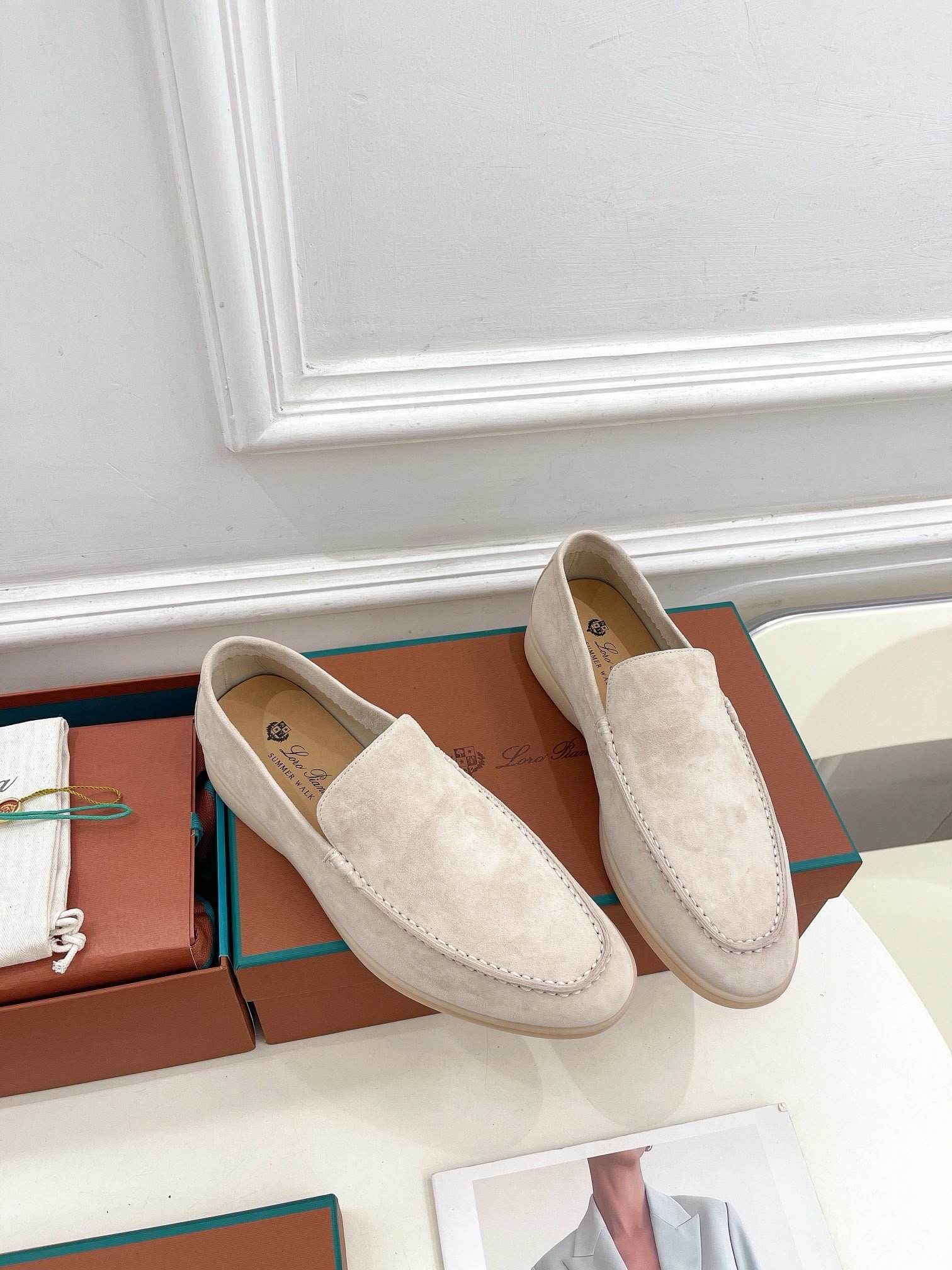 Summer Walk Loafers White Sand