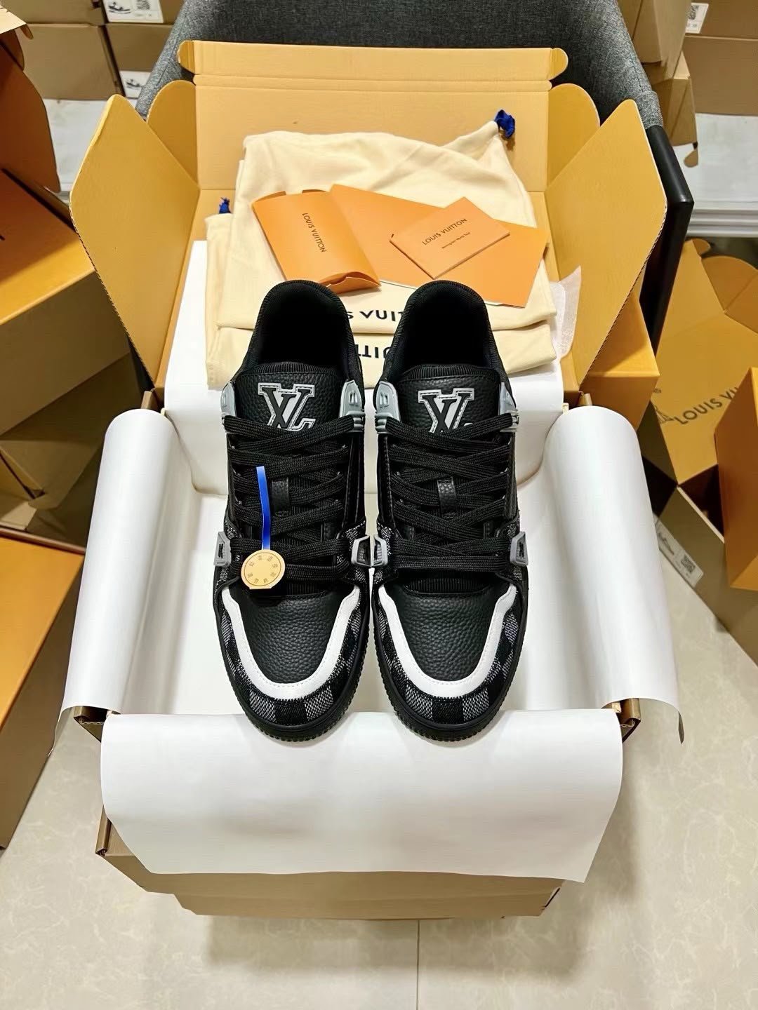 Trainer Sneakers Black Dark Grey