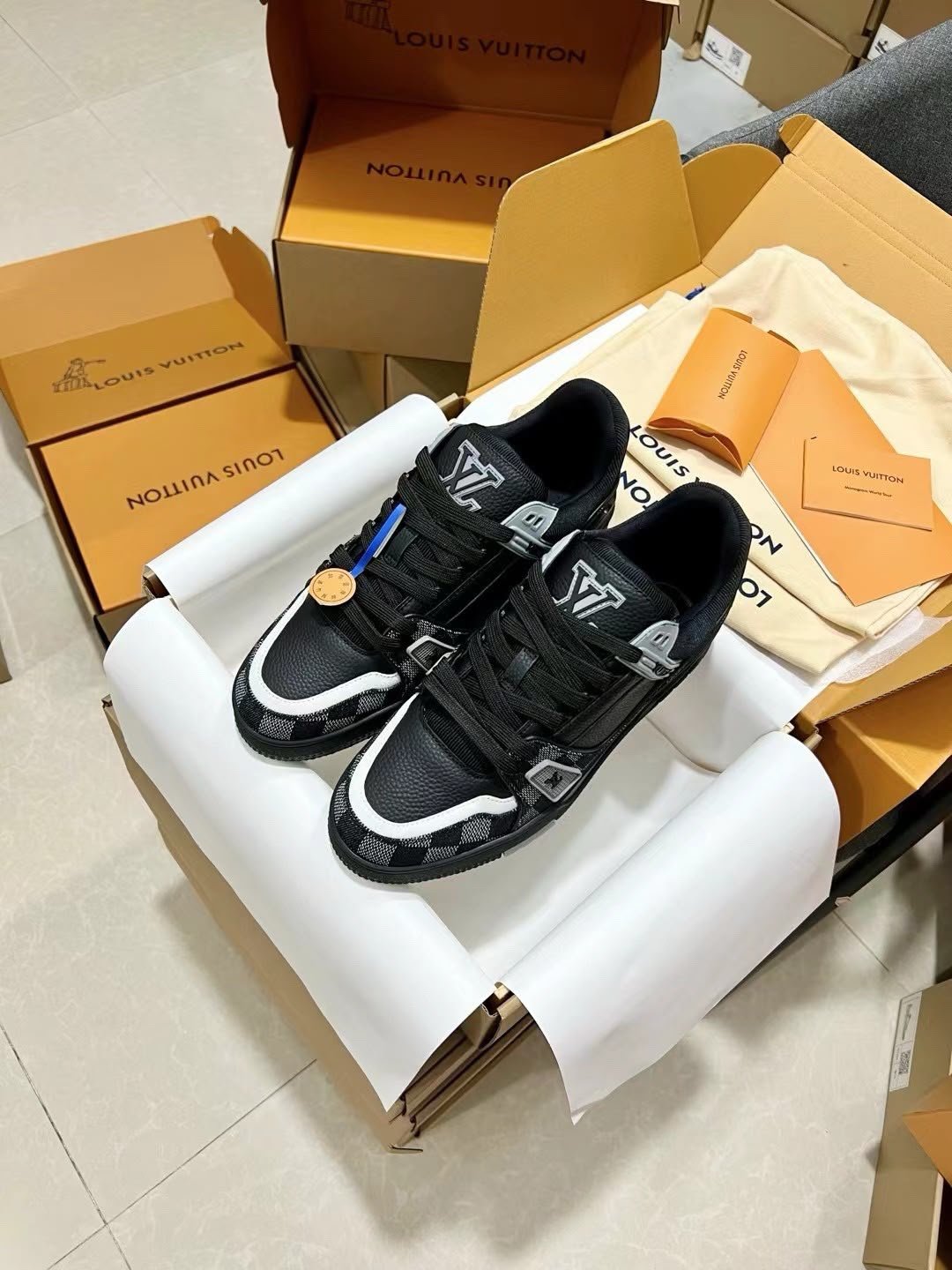 Trainer Sneakers Black Dark Grey
