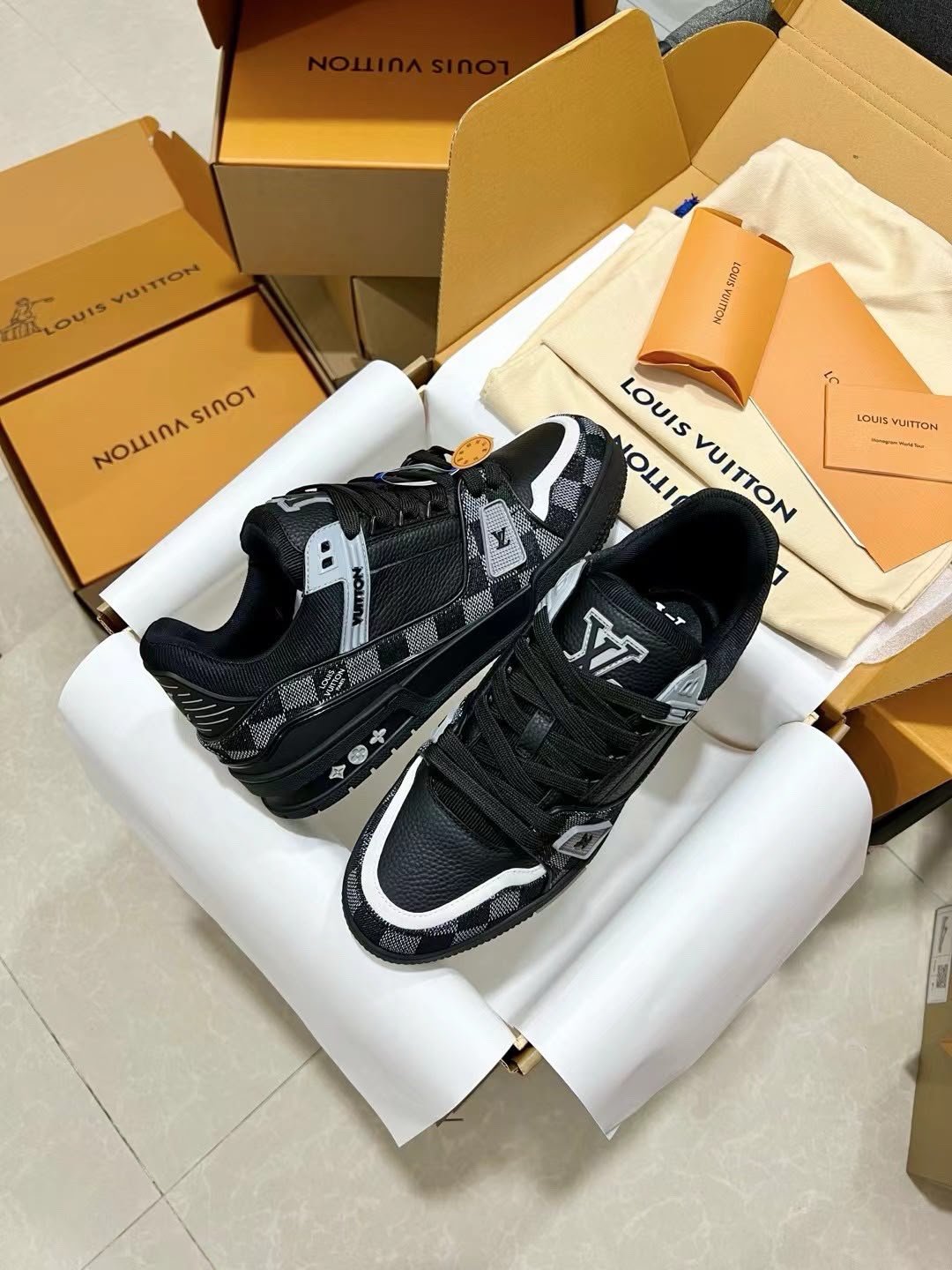 Trainer Sneakers Black Dark Grey