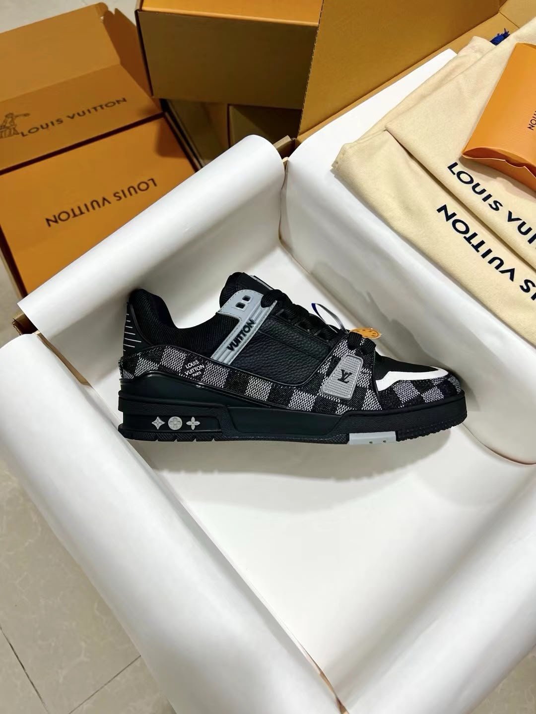 Trainer Sneakers Black Dark Grey