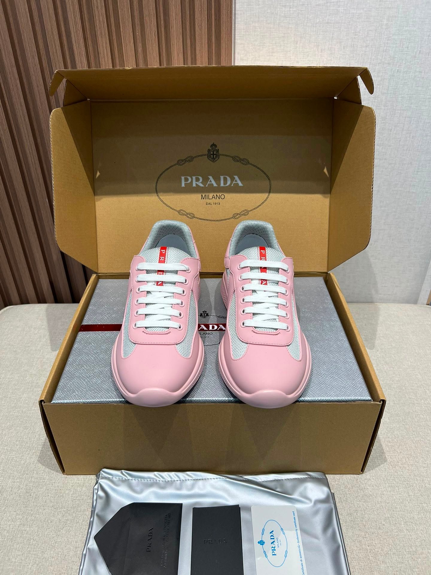 America's Cup Sneakers Grey Pink