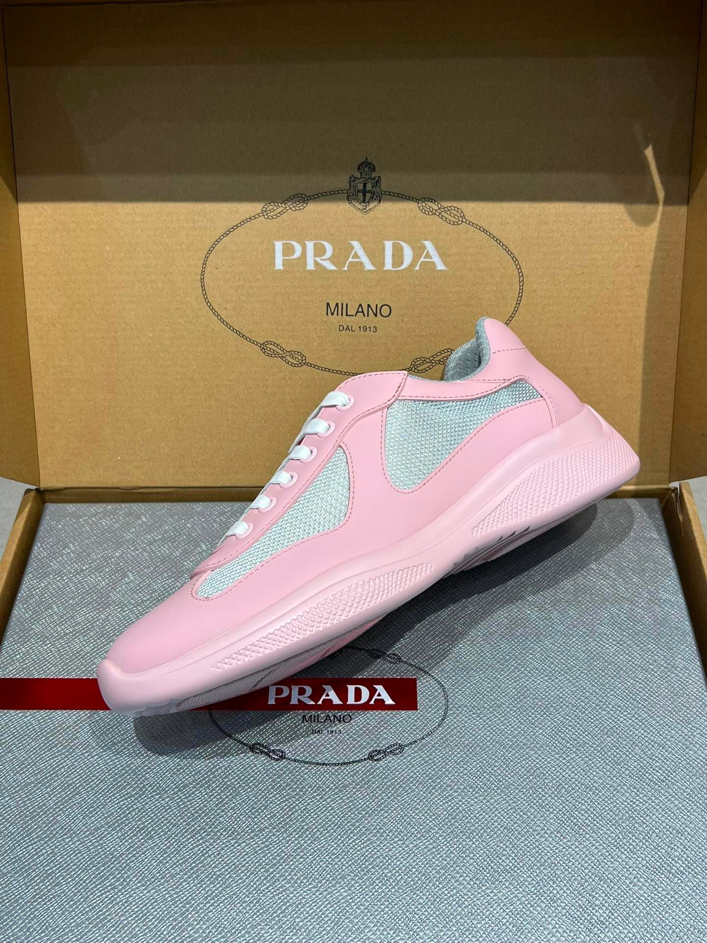 America's Cup Sneakers Grey Pink
