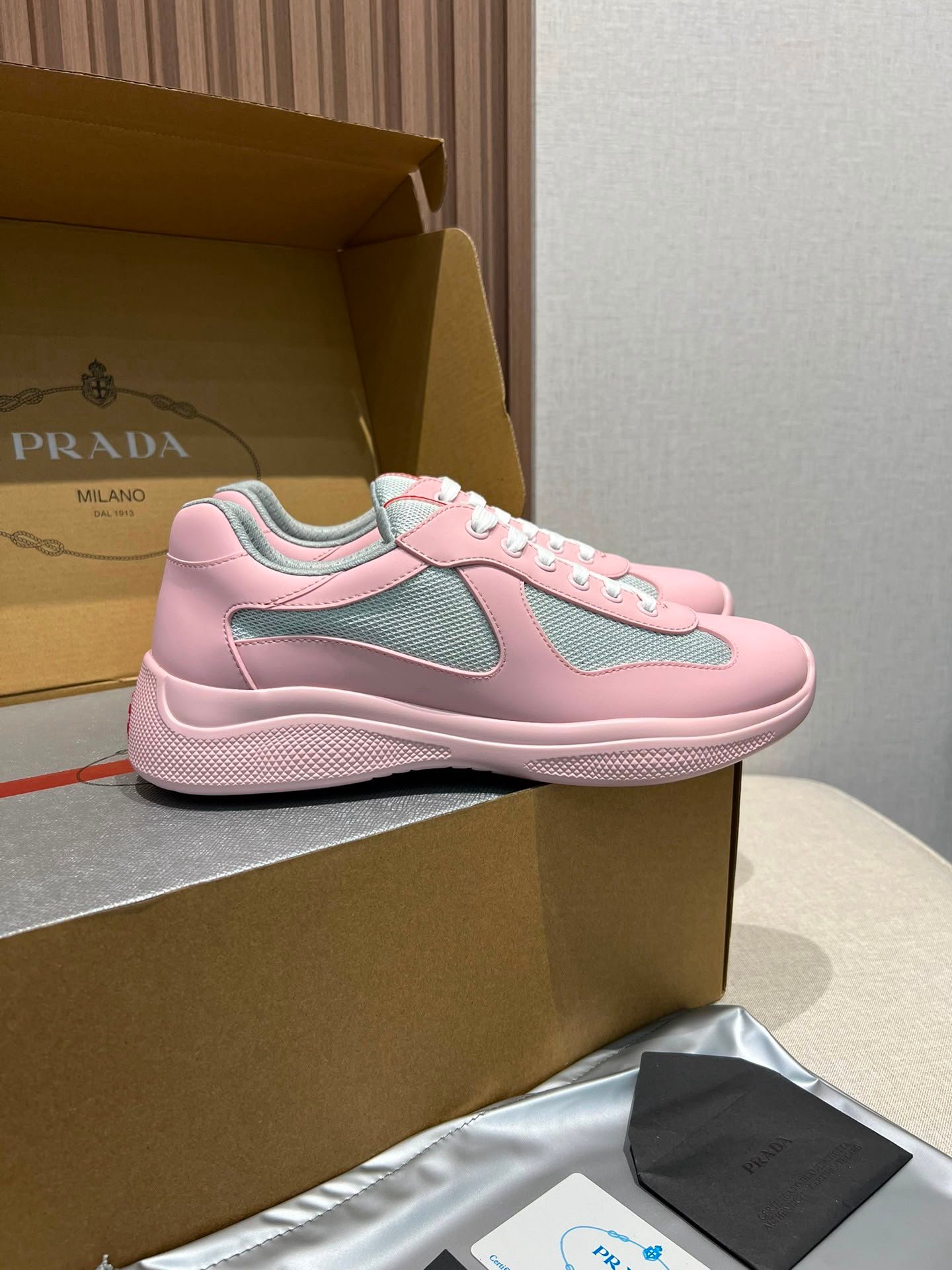 America's Cup Sneakers Grey Pink