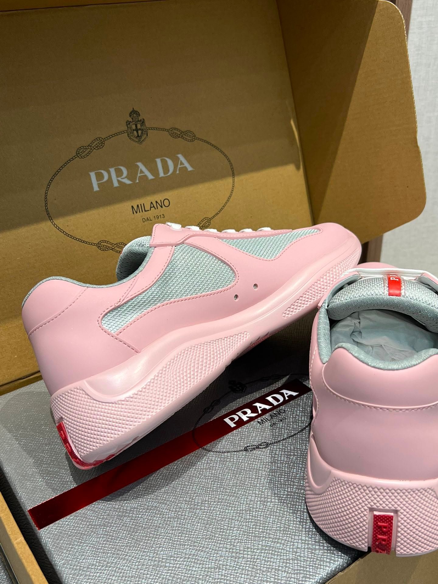 America's Cup Sneakers Grey Pink