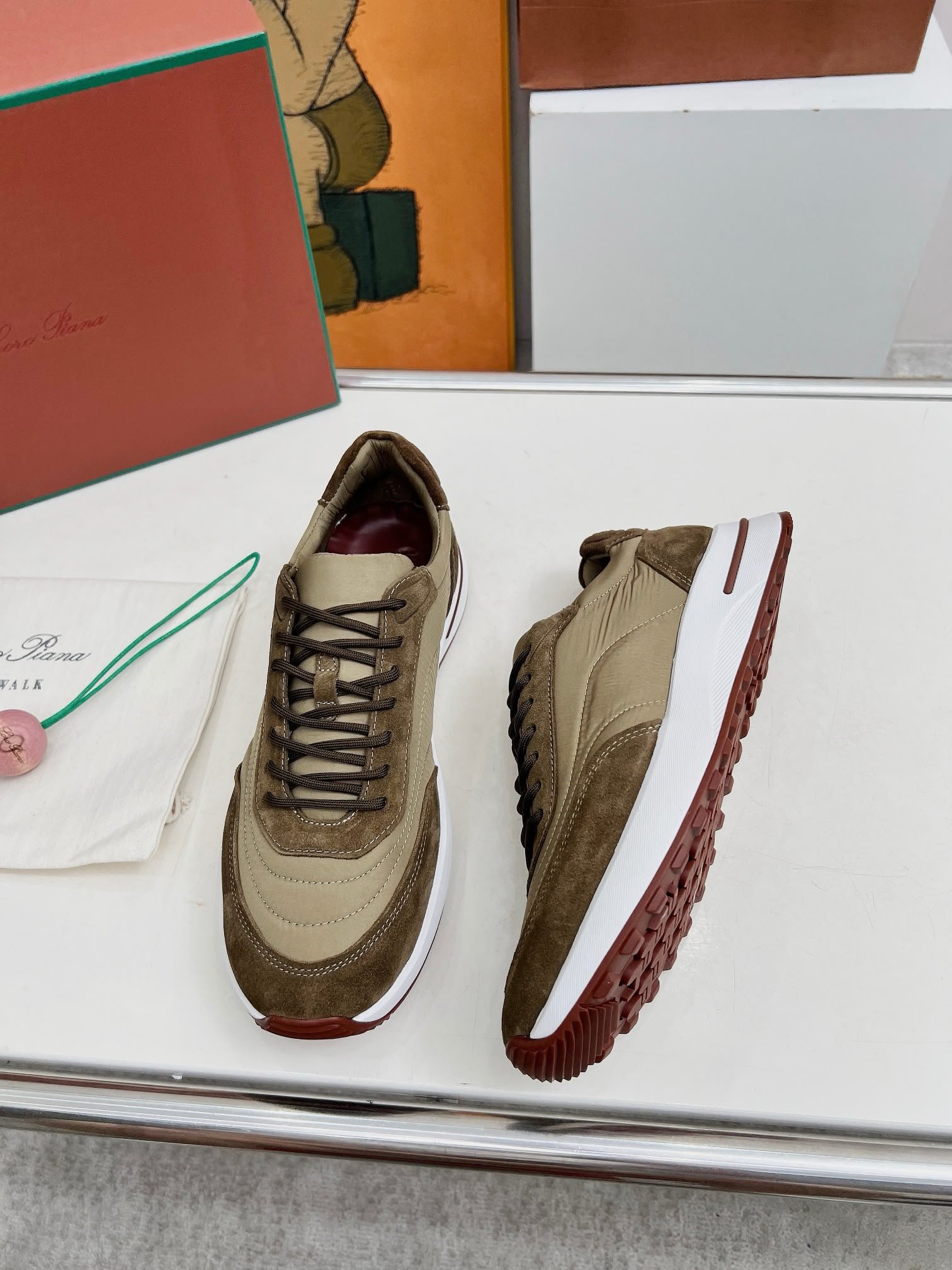 Week End Walk Sneakers Beige Brown