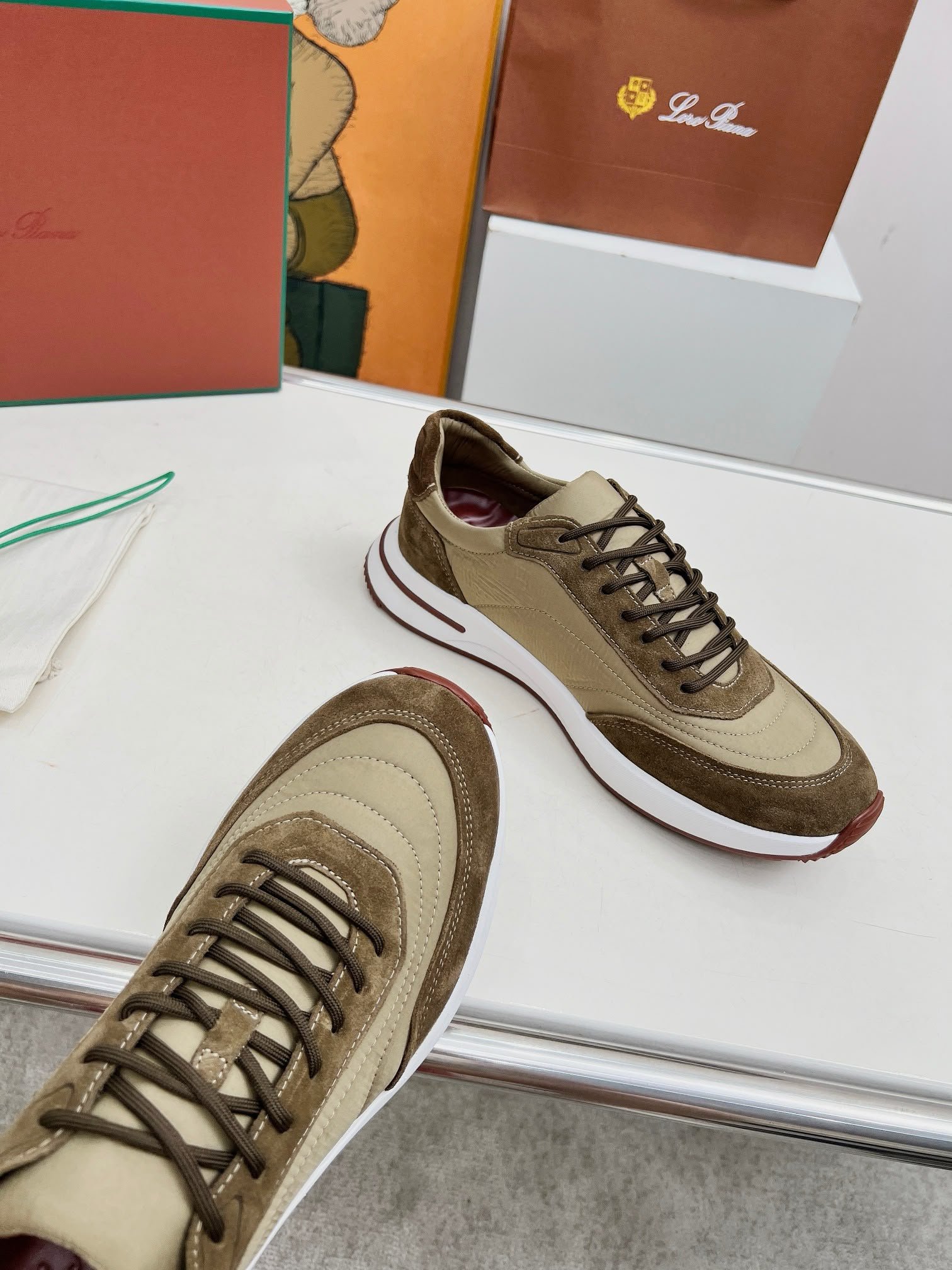Week End Walk Sneakers Beige Brown