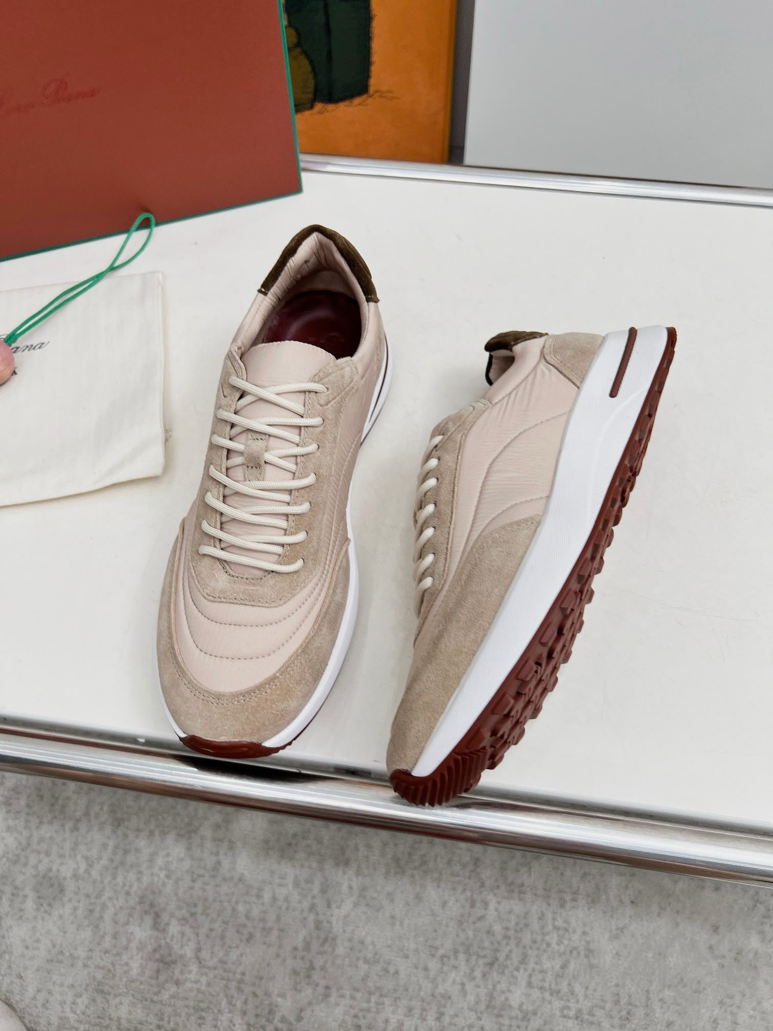 Week End Walk Suede Sneakers Creme Beige